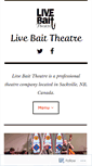 Mobile Screenshot of livebaittheatre.com