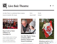 Tablet Screenshot of livebaittheatre.com